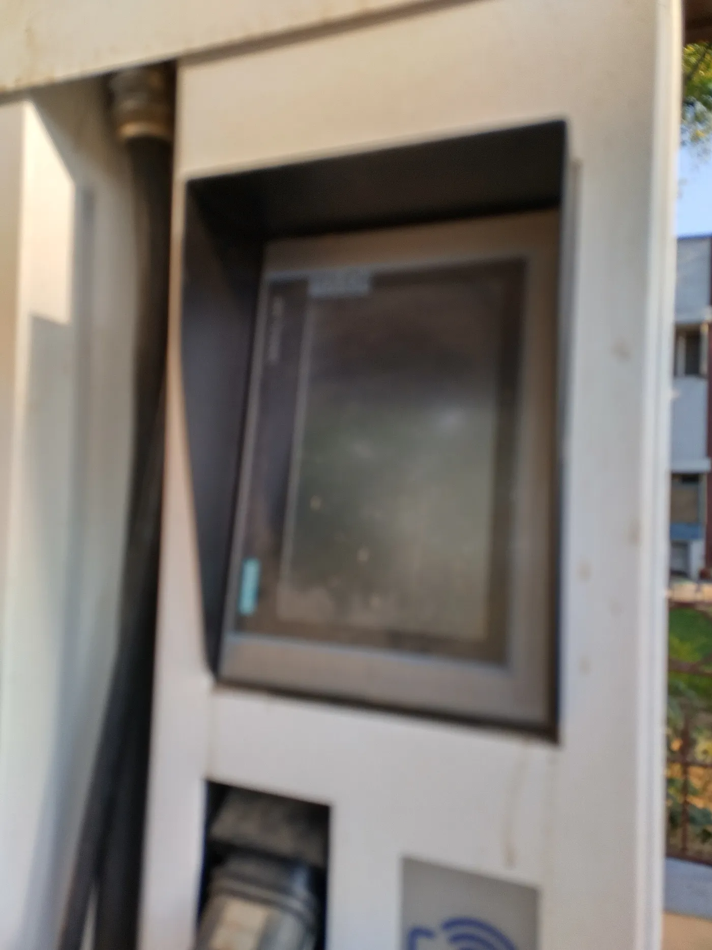 Touchscreen and smart metering on an Indian EV charger