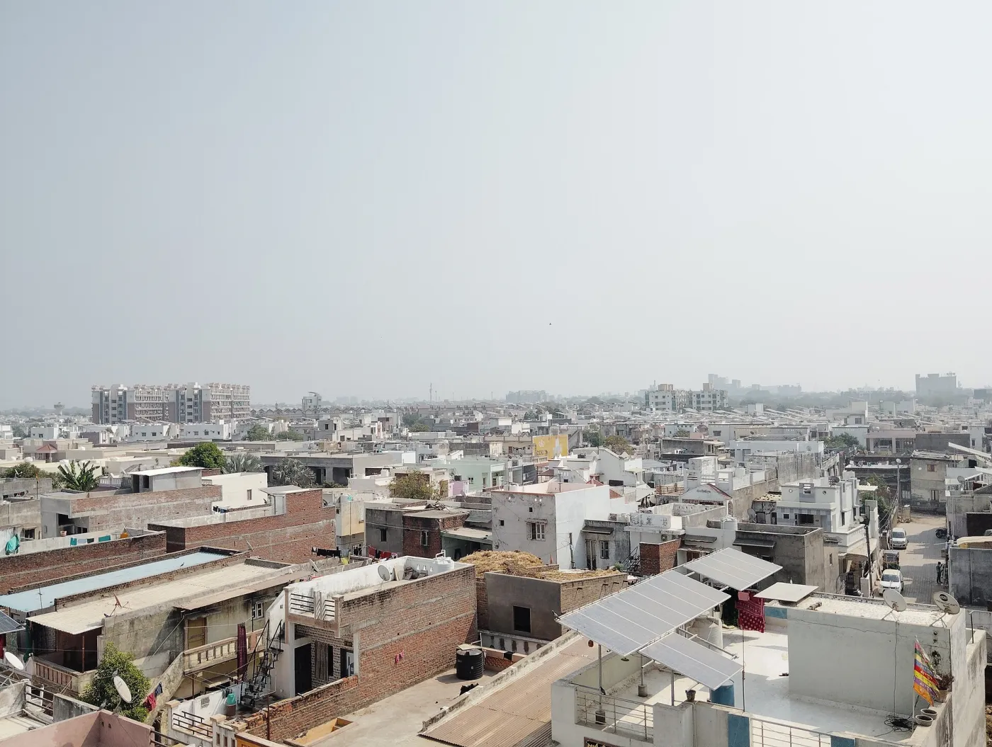 Rooftop solar on homes in Mehsana, Gujarat